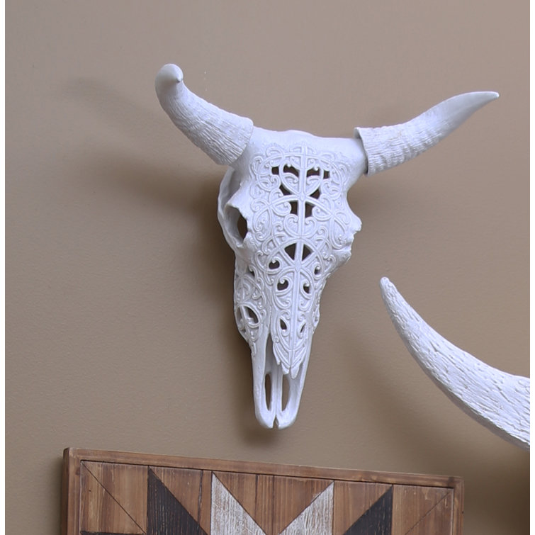 Union Rustic 17" Polyresin Bull Skull Wall Décor & Reviews Wayfair